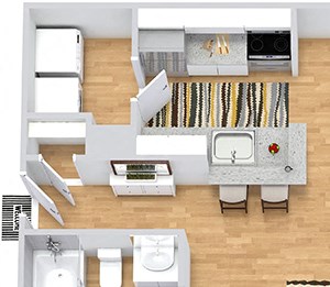 Berkshire. 2 bedroom apartment. Kitchen with bartop open to living/dinning rooms. fireplace. 2 full bathrooms. Walk-in closets. Patio/balcony.